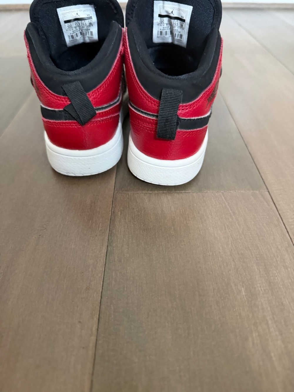 Jordan Kids Sneakers Trio - Red/Black, White/Black, Blue/White - Picture 9 of 13